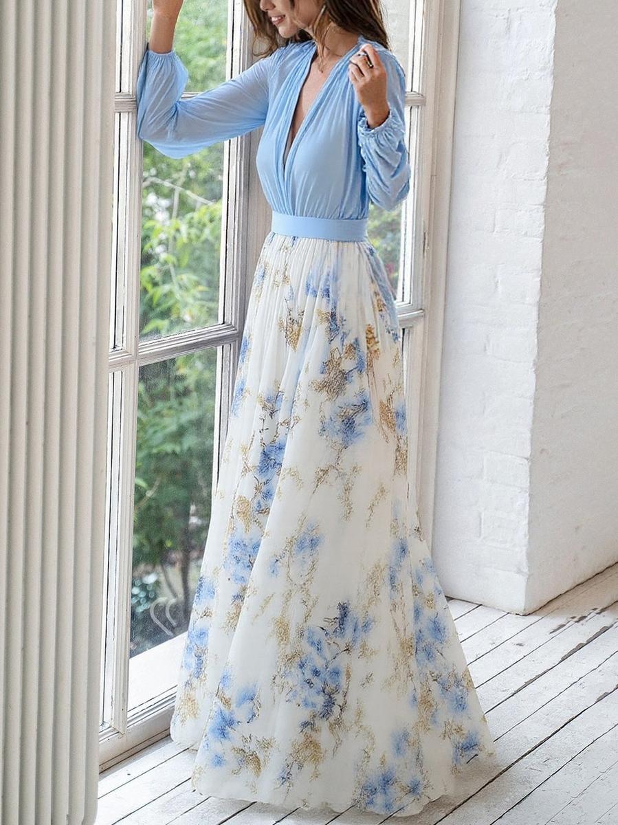 Liora™ | Robe longue à imprimé floral | 50% de réduction