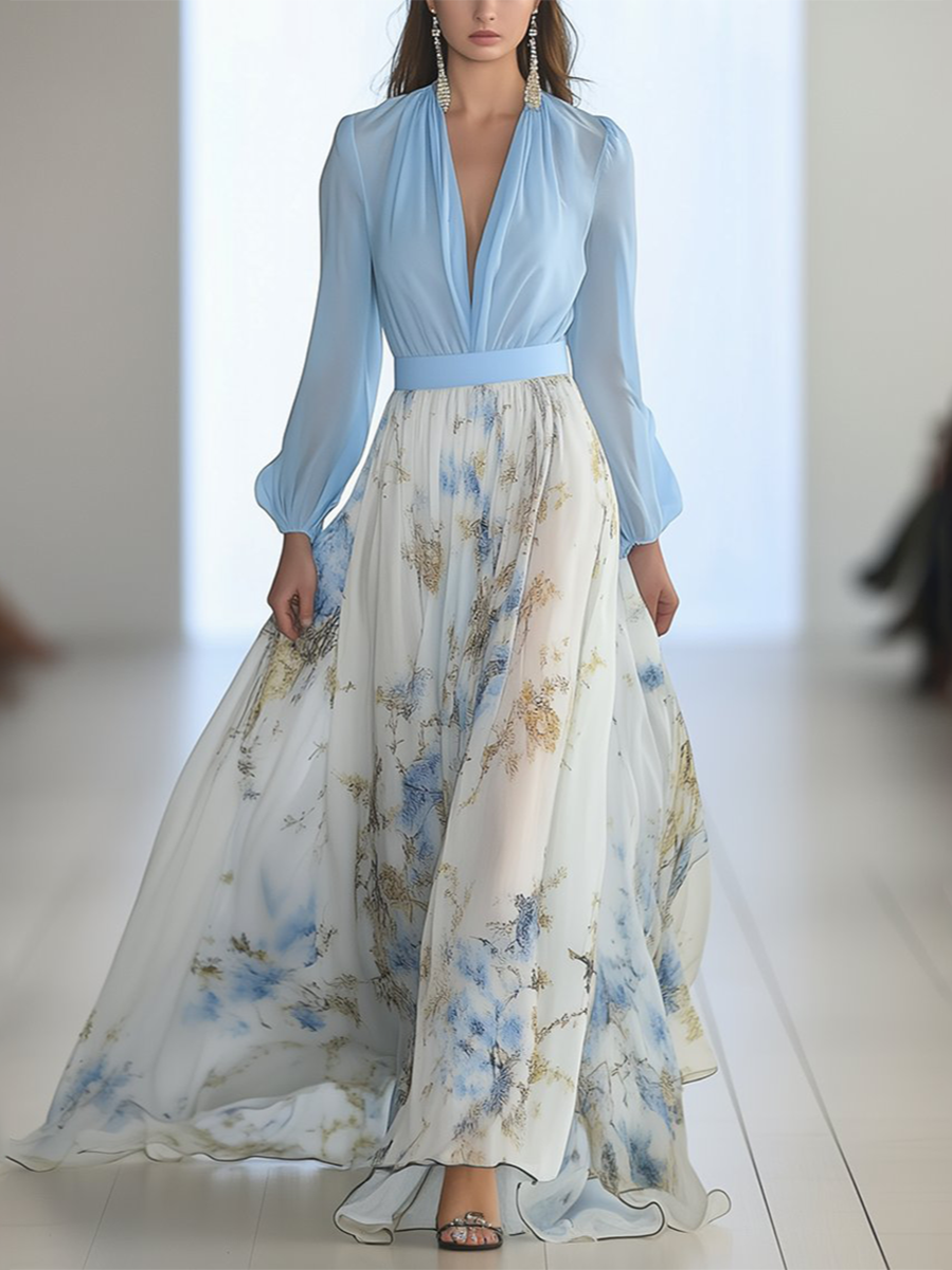 Liora™ | Robe longue à imprimé floral | 50% de réduction