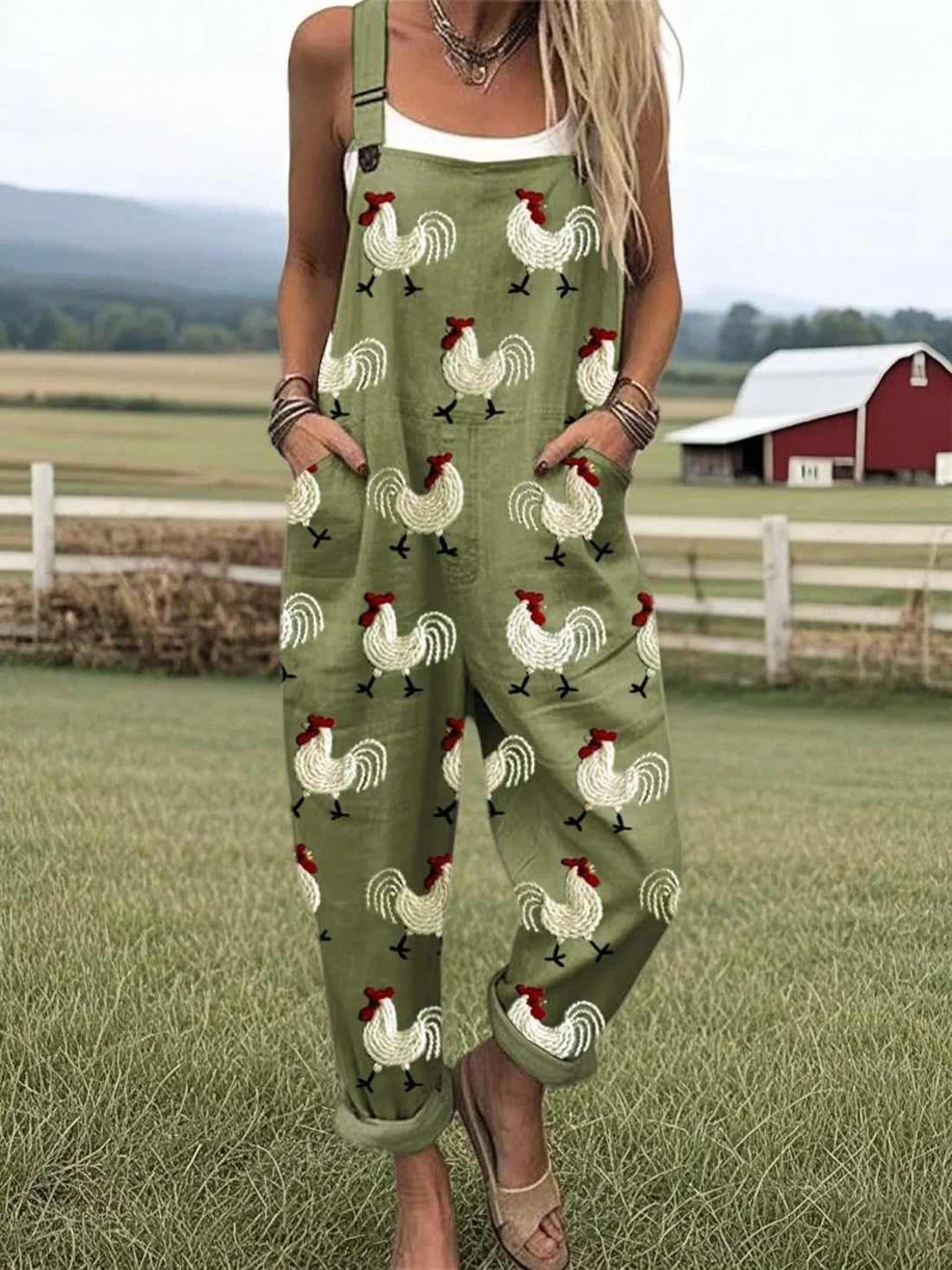Camélia™ | Salopette rustique au coq